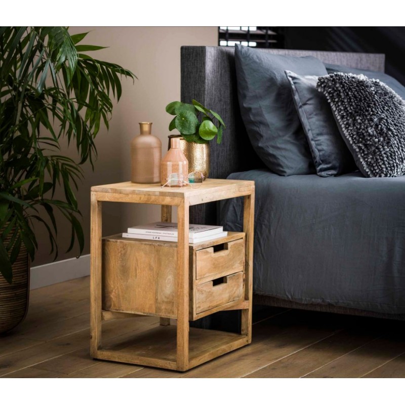 ZI Bedside table sahara 2 drawers